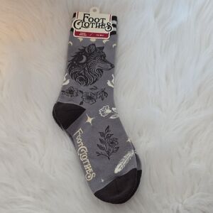 Gray Wolf Pattern Socks
